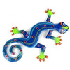 Eight Inch Blue Green Metal Gecko