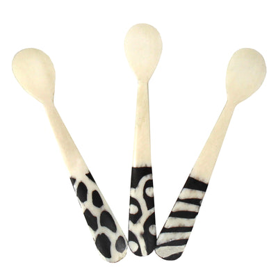 Handmade Natural Bone Bar Set - 3 Spoons