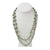 Haiti Clay Bead Long Necklace, Mint Blue