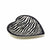 Soapstone Heart Bowl - Medium Zebra Pattern