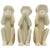 Soapstone Monkey See, Do, Hear Candle Holder Statues