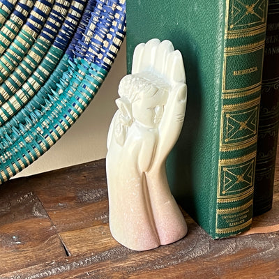Soapstone Carved Mother's Love Sculpture