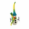 Icy Winter Snowman Felt Ornament, Set of 2
