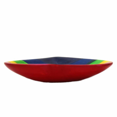 Rainbow Soapstone Heart Trinket Bowls, Set of 2