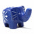 Soapstone Elephant - Medium - Dark Blue