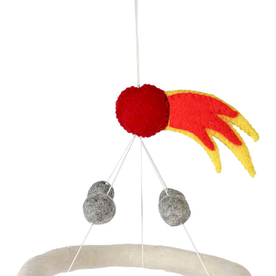 Dinosaur Volvano Nursery Felt Mobile