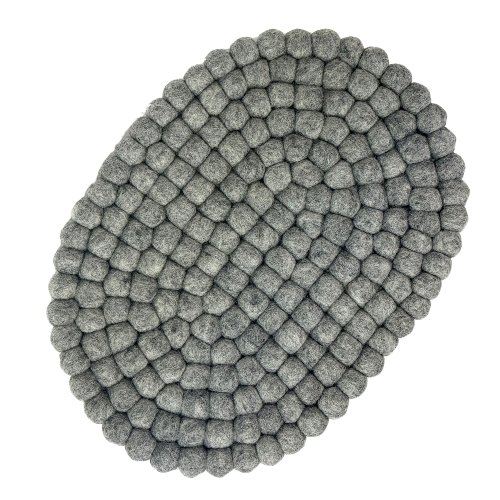 Felt Casserole Trivet, Heather grey