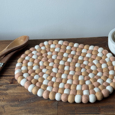 Felt Casserole Trivet, Sunset Sands