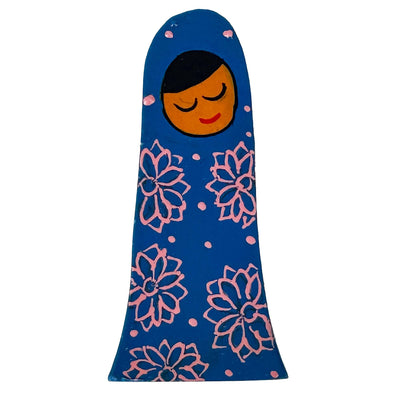 Handpainted Holy Family Mango Wood Nativity Set  (4 pieces)