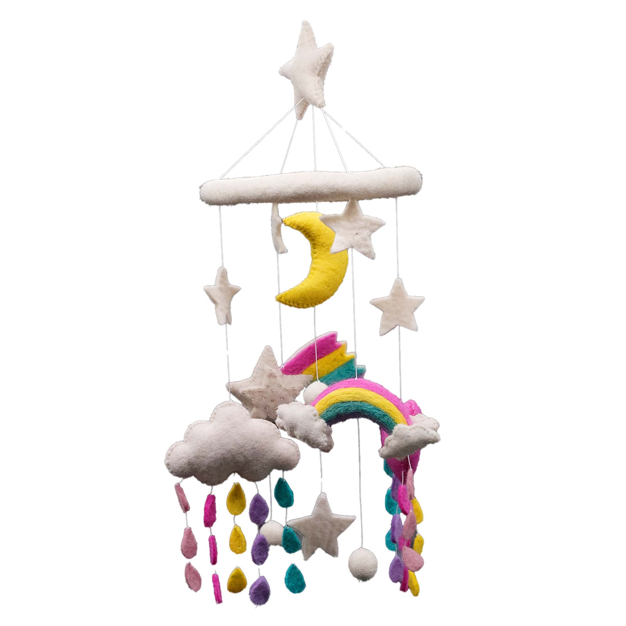 Rainbow Felt Nursery Mobile