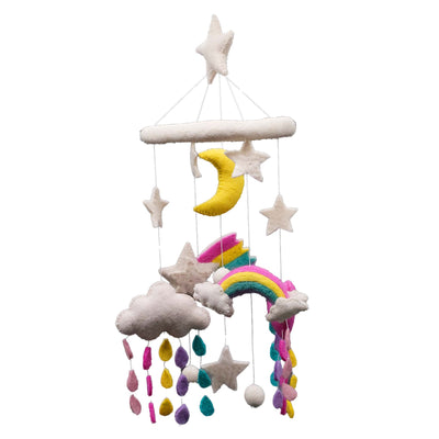 Rainbow Felt Nursery Mobile