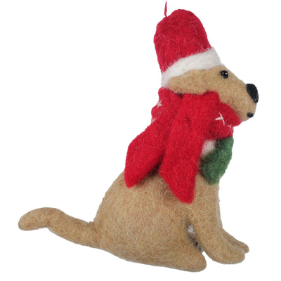 Golden Lab Felt Christmas Ornament