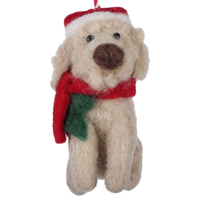 Labradoodle Felt Christmas Ornament