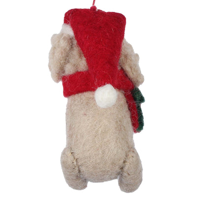 Labradoodle Felt Christmas Ornament