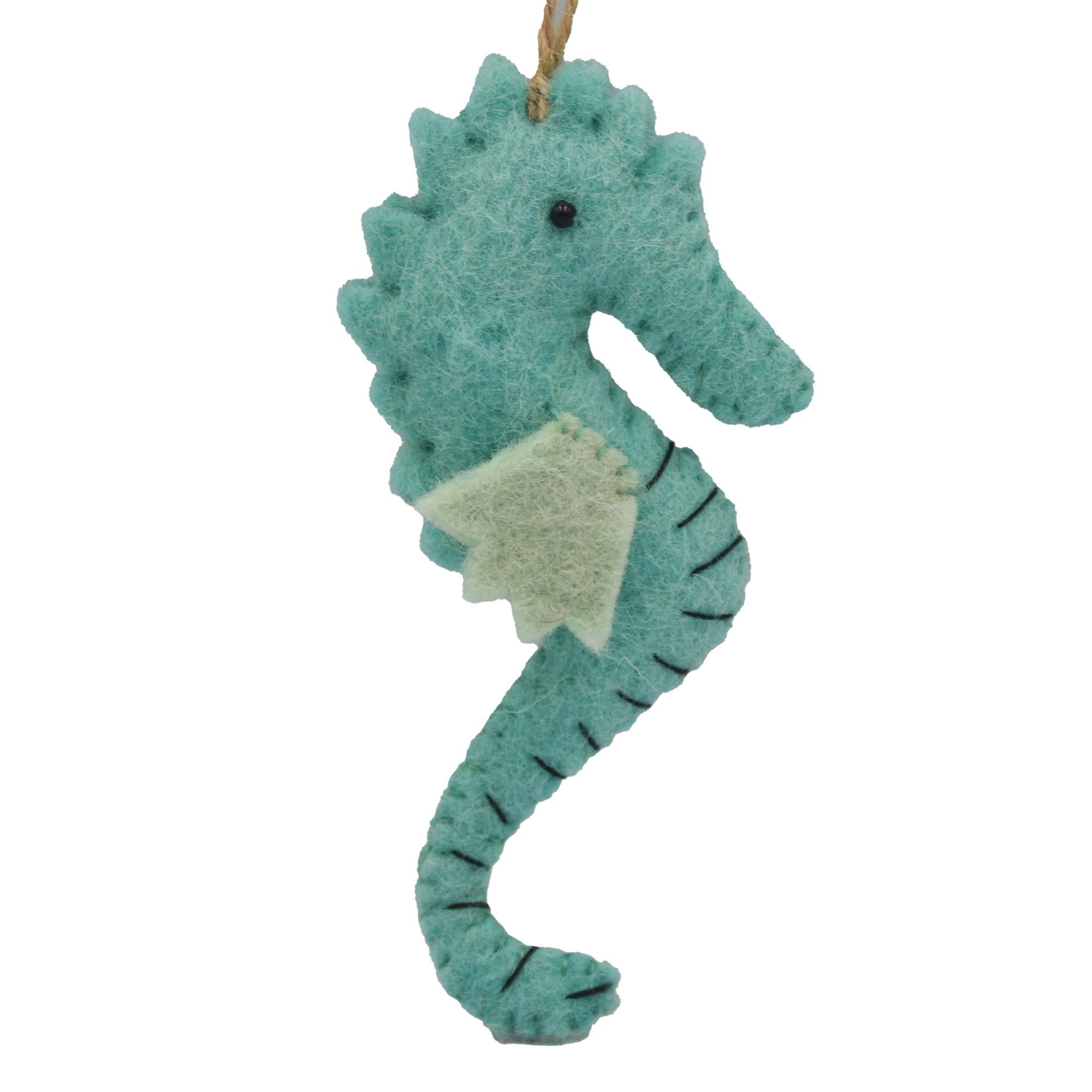 Seahorse Felt Christmas Ornament