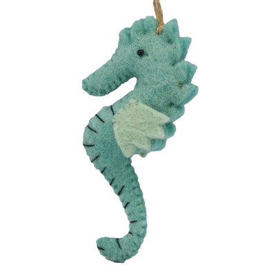 Seahorse Felt Christmas Ornament