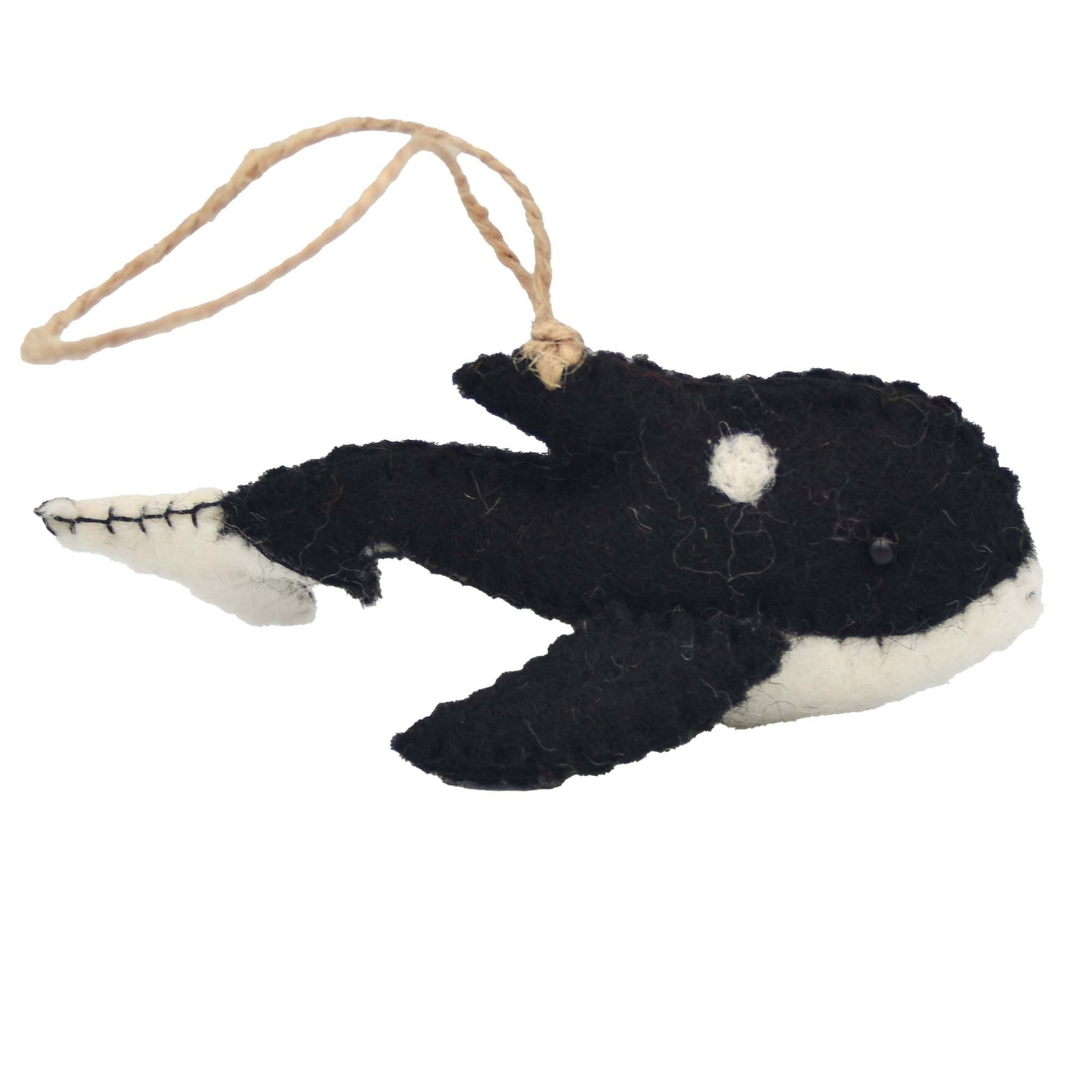 Orca Felt Christmas Ornament