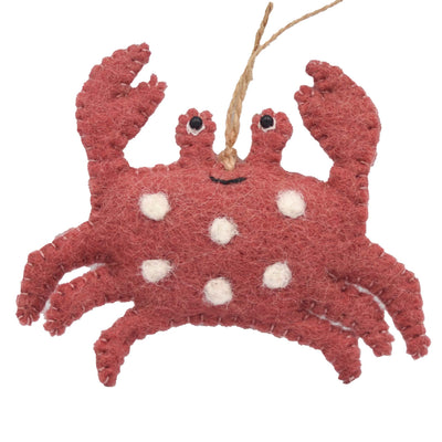 Crab Ornament Felt  Christmas Ornament