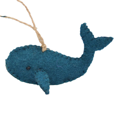Whale Ornament Felt Christmas Ornament