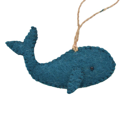 Whale Ornament Felt Christmas Ornament