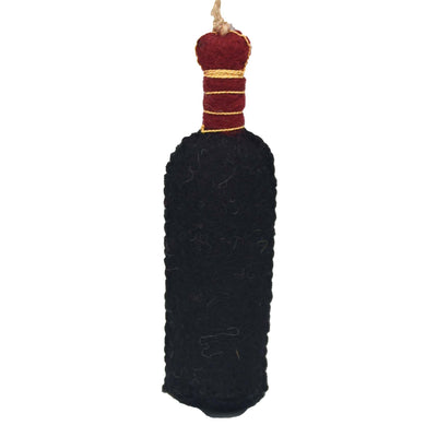 Wine Bottle Felt Christmas Ornament