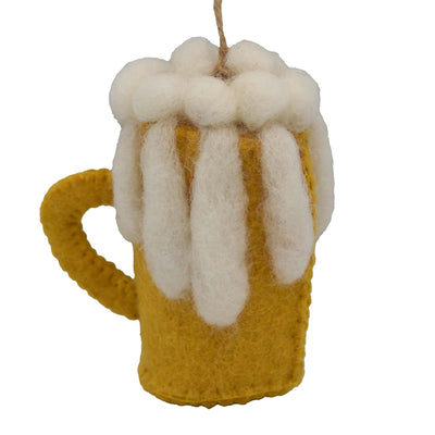 Beer Mug Felt Christmas Ornament