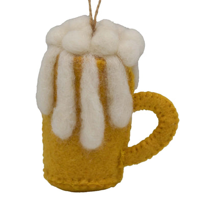 Beer Mug Felt Christmas Ornament
