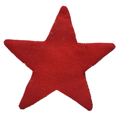 Santa Star Christmas Tree Topper Felt Ornament