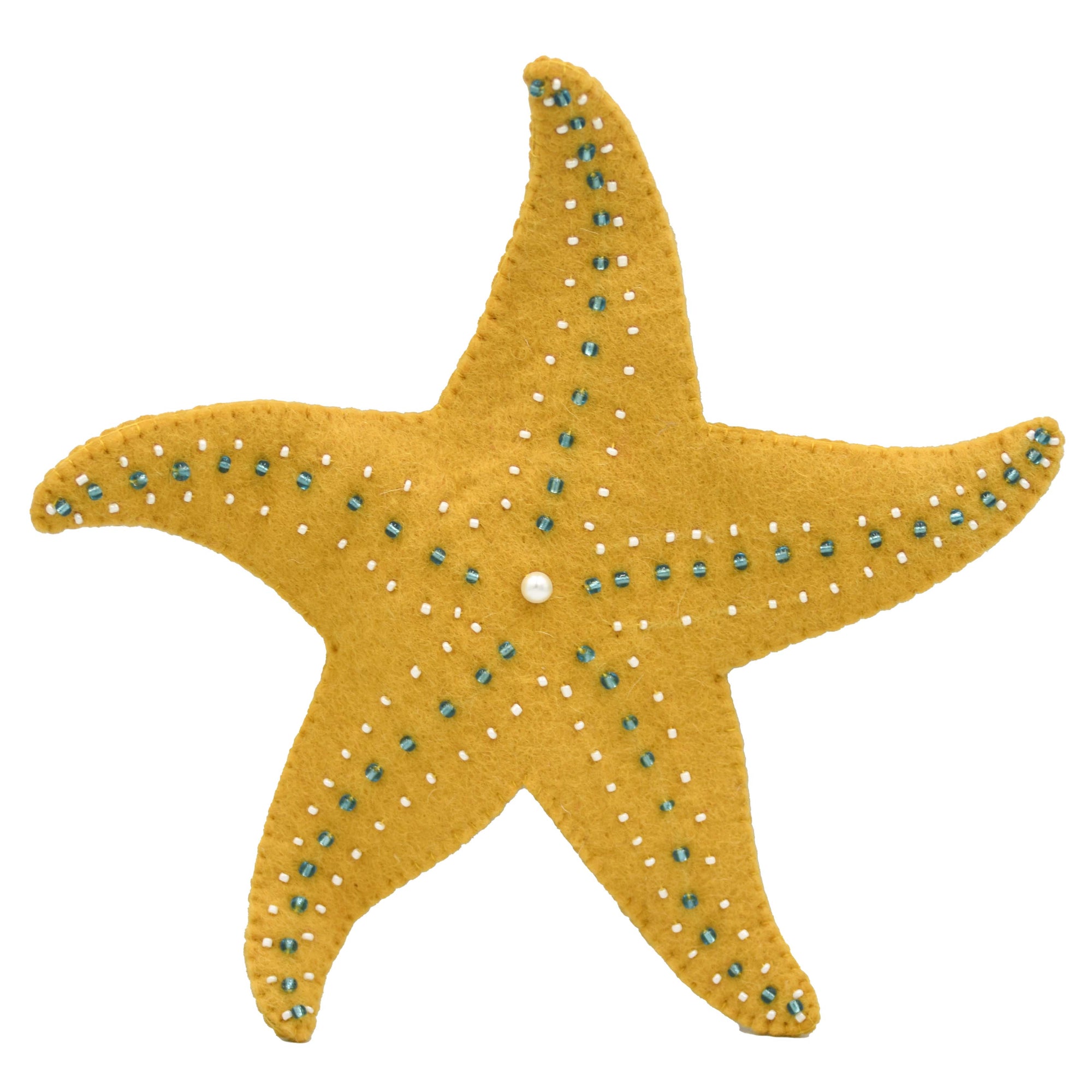 Starfish Christmas Tree Topper Felt Ornament