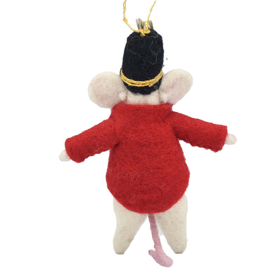 Showman Mouse Felt  Christmas Ornament