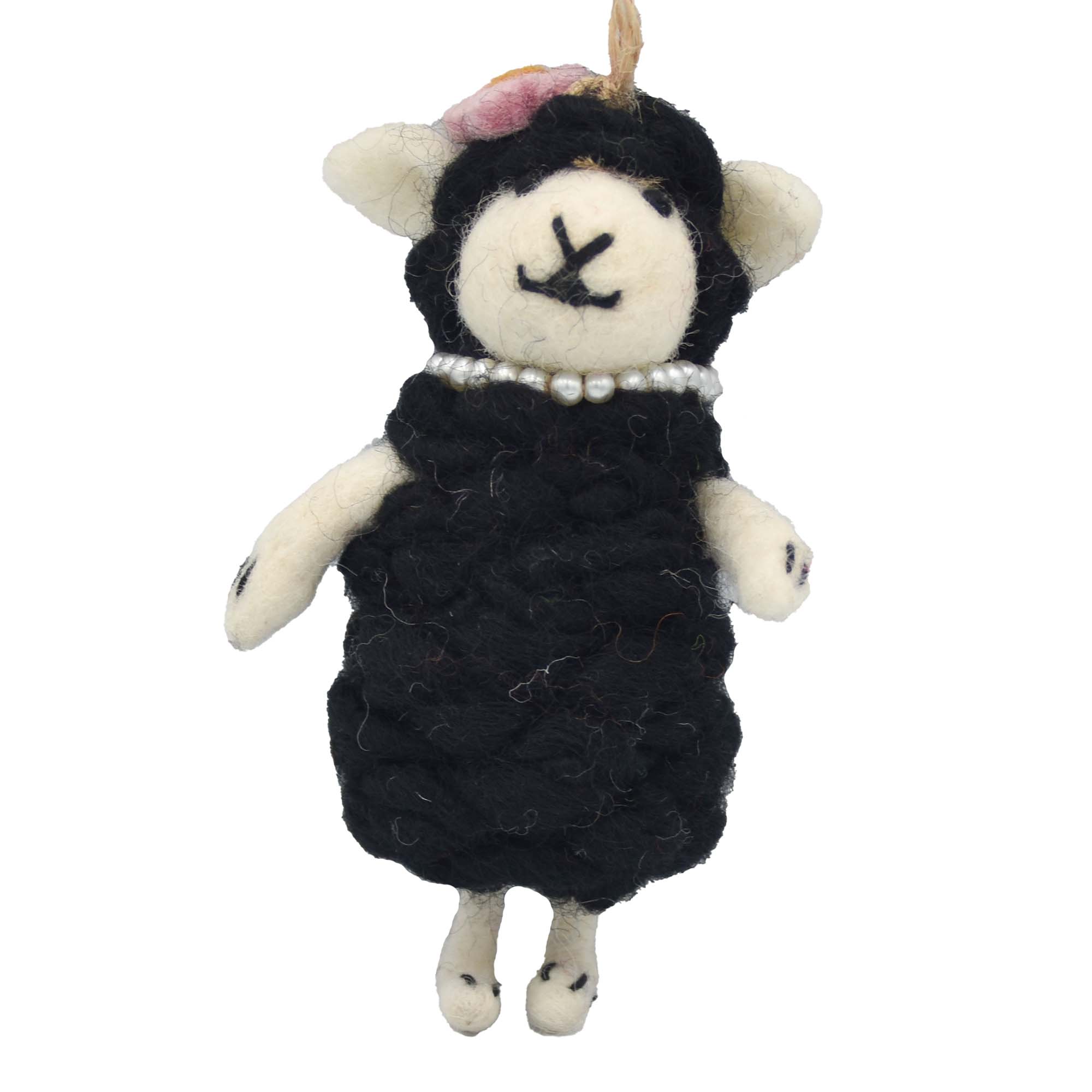Black Sheep Felt Christmas Ornament