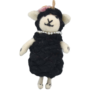 Black Sheep Felt Christmas Ornament