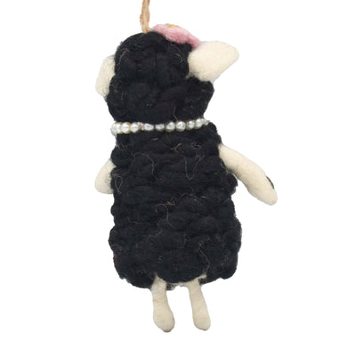 Black Sheep Felt Christmas Ornament