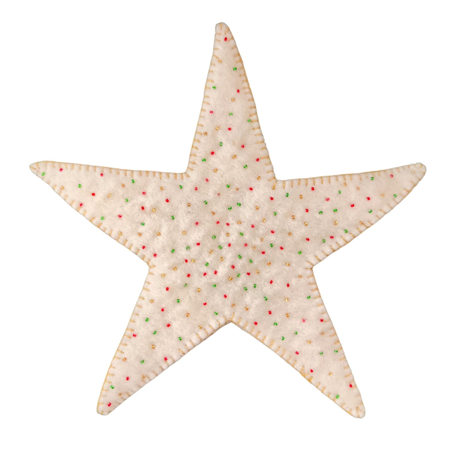 White Star Christmas Tree Topper