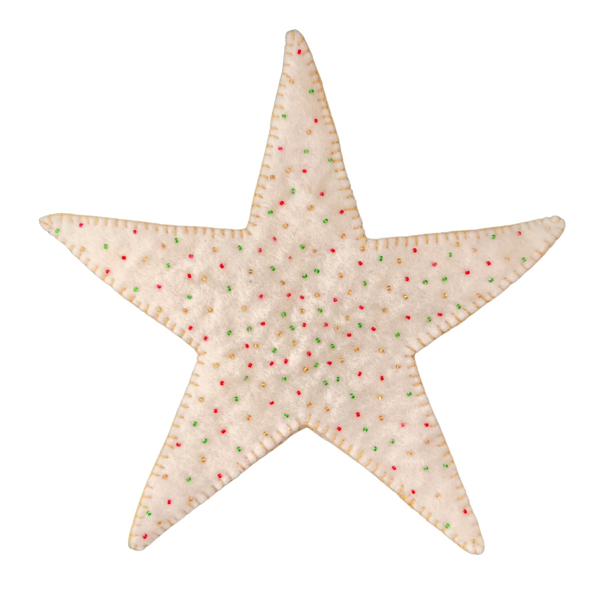 White Star Christmas Tree Topper