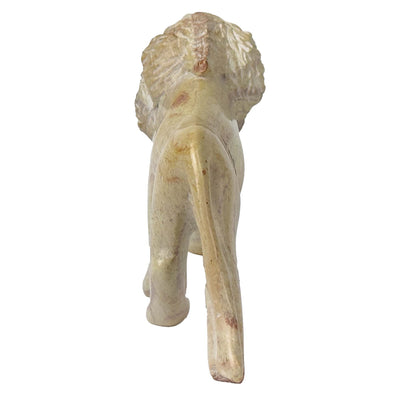 Soapstone Lion Natural Stone Sculpture
