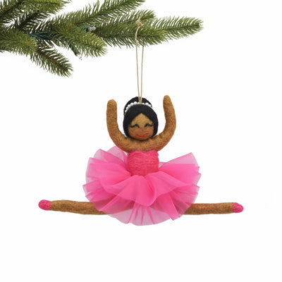 Ballerina Felt Christmas Ornament, Raven