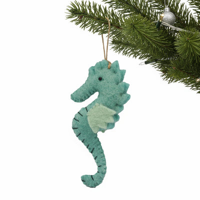 Seahorse Felt Christmas Ornament