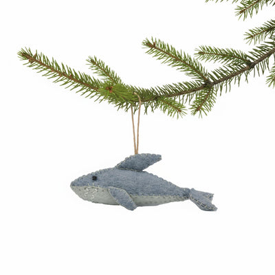 Shark Felt Christmas Ornament