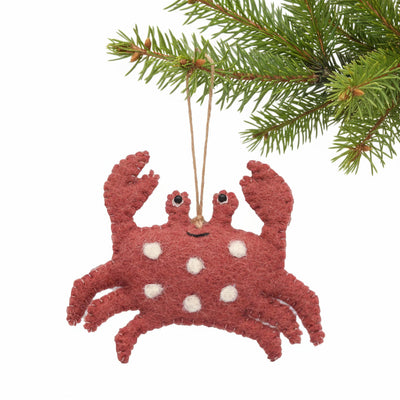 Crab Ornament Felt  Christmas Ornament