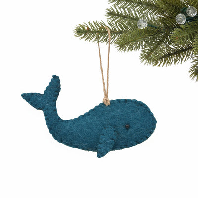 Whale Ornament Felt Christmas Ornament