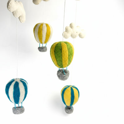 Hot Air Balloon Nursery Mobile, Blue