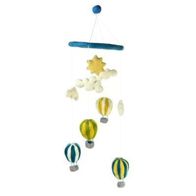 Hot Air Balloon Nursery Mobile, Blue