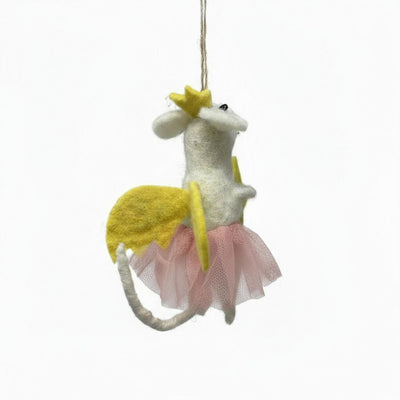 Star Fairy Mouse Felt Christmas Ornament