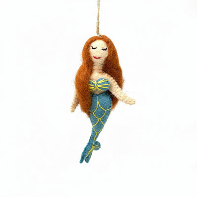 Mermaid Felt Christmas Ornament