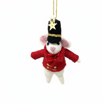 Showman Mouse Felt  Christmas Ornament