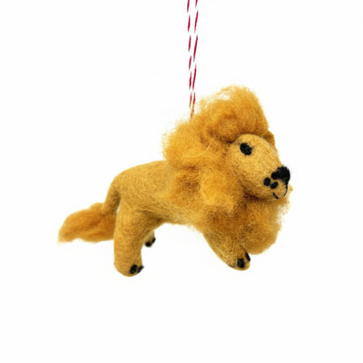 Lion Felt Christmas Ornament