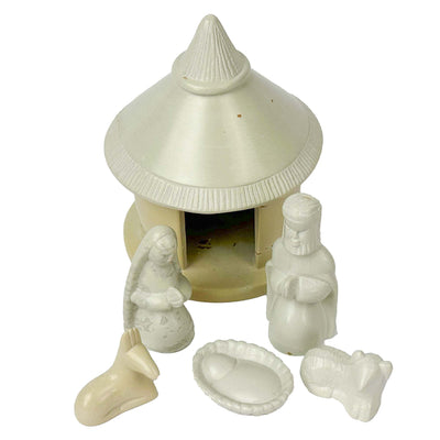 Soapstone Hut Nativity Set, 6 pieces