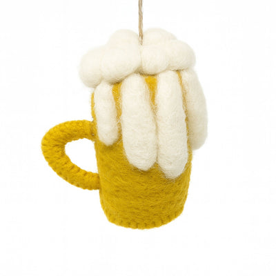 Beer Mug Felt Christmas Ornament