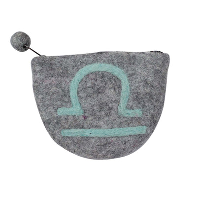 Zodiac Felt Pouch, LIBRA